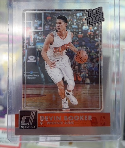 2020 Panini Donruss Clearly Rated Rookie #4 Devin Booker — front