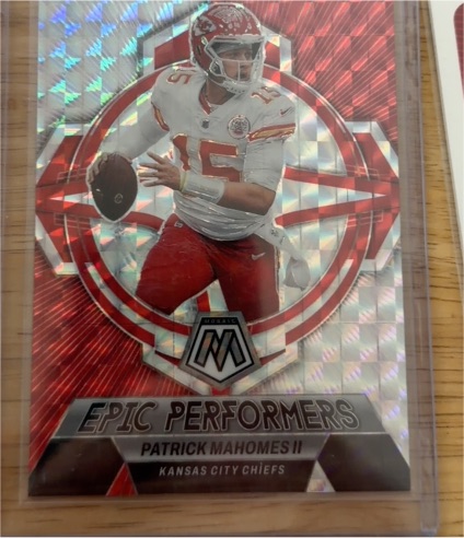 2023 Panini Mosaic Epic Performers #EP-PM Patrick Mahomes II — front