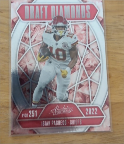 2025 Panini Absolute Draft Diamonds #DD-IPO Isiah Pacheco — front