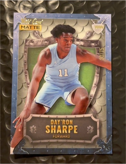 2022 Wild Card Matte #30 Day'Ron Sharpe — front