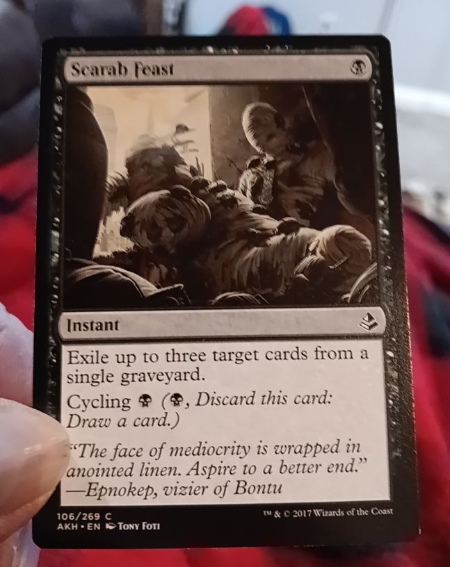 2017 Magic: The Gathering Amonkhet #106 Scarab Feast — front