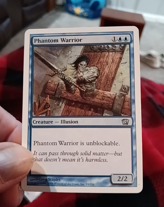 2003 Magic: The Gathering #93 Phantom Warrior — front