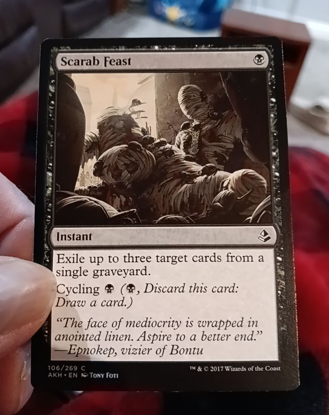 2017 Magic Amonkhet #106 Scarab Feast — front