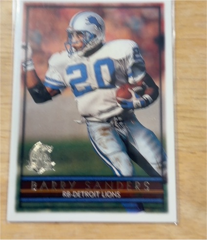 1996 Topps #40 Barry Sanders — front