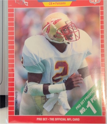 1989 Pro Set #486 Deion Sanders — front