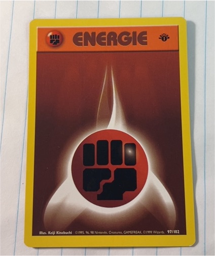 1999 Pokémon #97 Fighting Energy — front