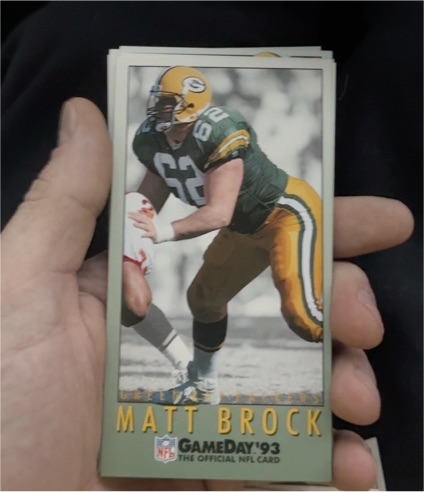 1993 GameDay #62 Matt Brock — front