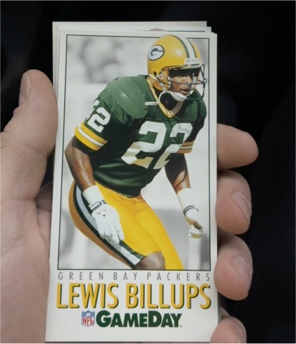 1992 NFL GameDay #38 Lewis Billups — front