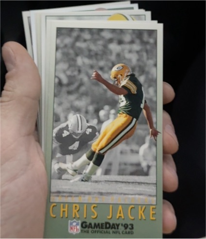 1993 NFL Gameday #38 Chris Jacke — front