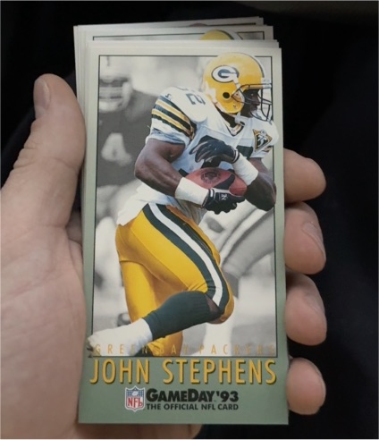 1993 Fleer Gameday # John Stephens — front