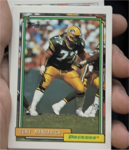 1992 Topps #165b Tony Mandarich — front