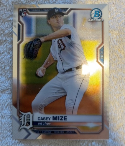 2021 Bowman Chrome #9 Casey Mize — front