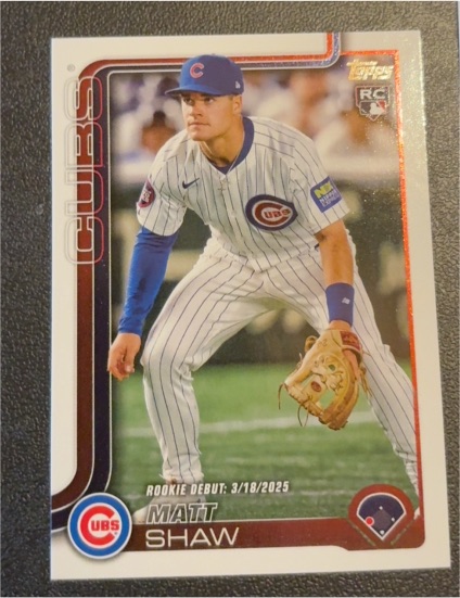 2025 Topps Update #US345 Matt Shaw — front