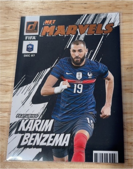 2022-23 Panini Donruss #10 Net Marvels Karim Benzema — front