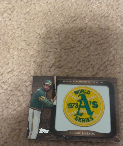 2011 Topps Commemorative Patch #TLMP-RJ Reggie Jackson — front