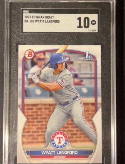 2023 Bowman Draft #BD-106 Wyatt Langford — front