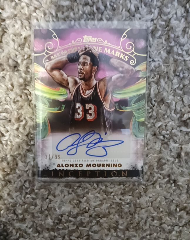 2024-25 Topps Inception Memory Lane Marks #31 Alonzo Mourning — front