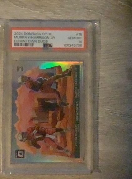 2024 Panini Donruss Optic #15 Kyler Murray, Marvin Harrison Jr. Downtown Duos — front