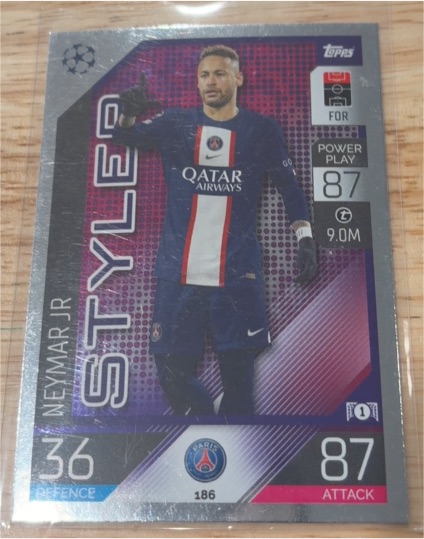 2022-23 Topps Match Attax #186 Neymar Jr Styler — front