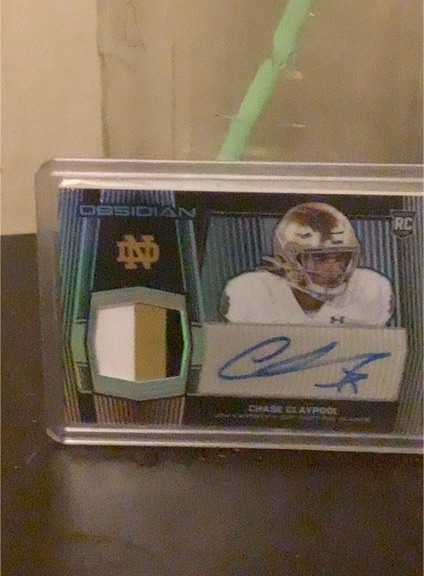 2020 Panini Obsidian Draft Picks #RC Chase Claypool — front