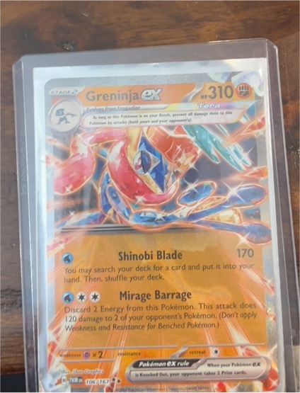 2024 Pokemon TWM Twilight Masquerade #106 Greninja ex — front