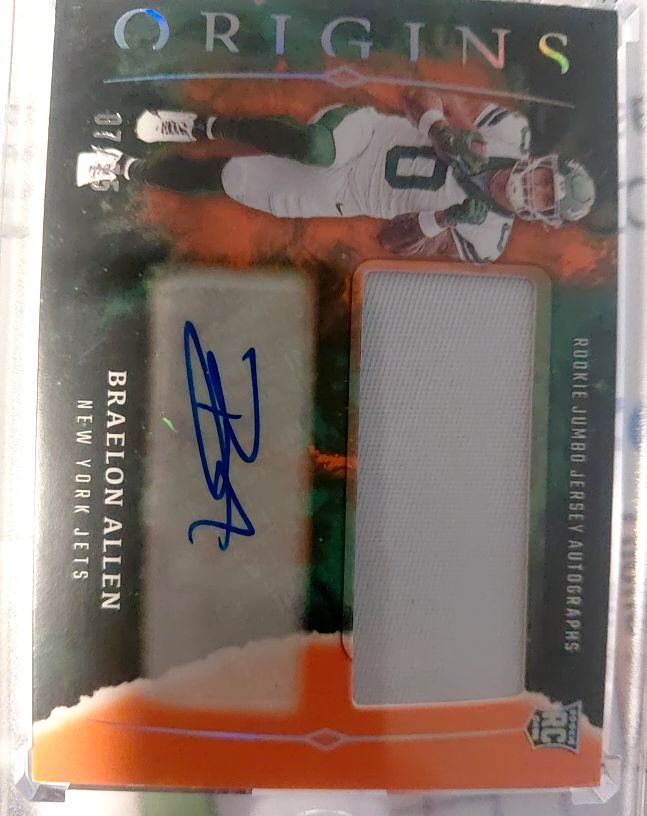 2024 Panini Origins Rookie Jumbo Jersey Autographs Braelon Allen #RJA-BAL — front