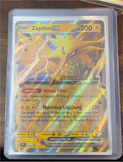 2023 Pokémon SV: Scarlet & Violet Promo #049 Zapdos ex — front