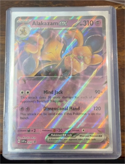 2023 Pokémon TCG Scarlet & Violet Black Star Promo #050 Alakazam ex — front