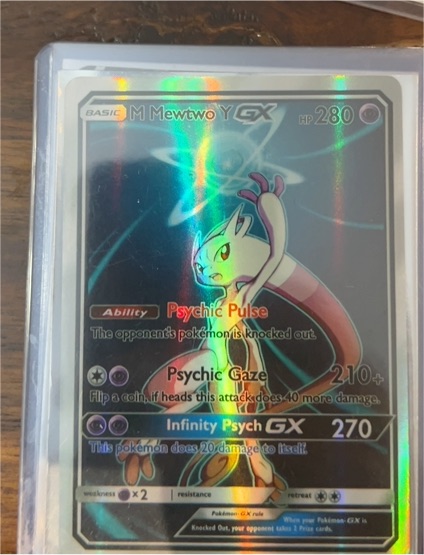 2017 Pokémon Sun & Moon Shining Legends #39 Mewtwo GX — front