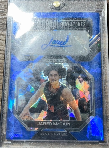 2023 Panini Prizm Draft Picks Sensational Signatures #SS-JMC Jared McCain — front