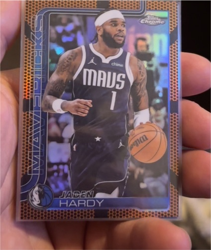 2025-26 Topps Chrome #60 Jaden Hardy — front