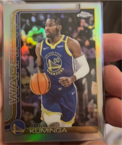 2025-26 Topps Chrome #211 Jonathan Kuminga — front