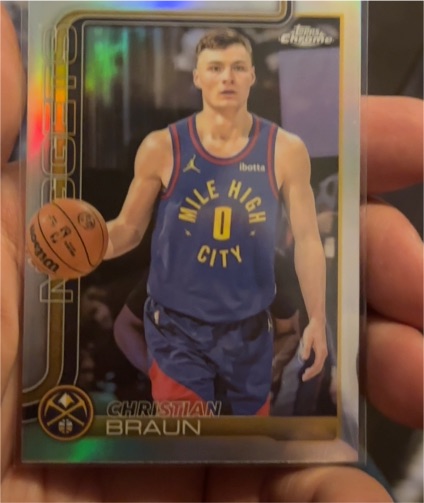 2025-26 Topps Chrome #82 Christian Braun — front