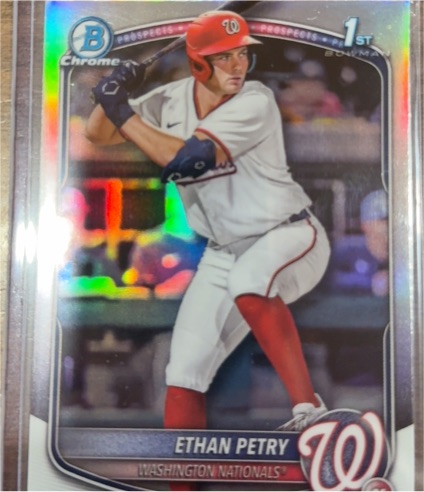 2025 Bowman Chrome Draft #1st Bowman Ethan Petry — front
