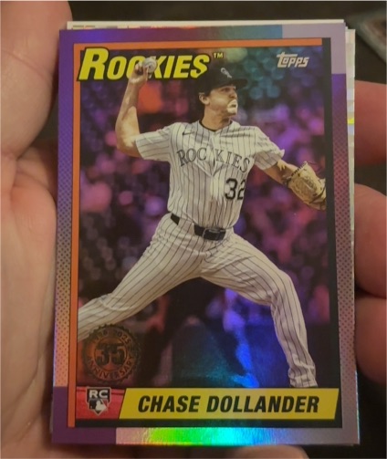 2025 Topps Update 35th Anniversary #U90-50 Chase Dollander — front