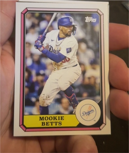 2025 Topps Archives #87BB-16 Mookie Betts Los Angeles Dodgers — front