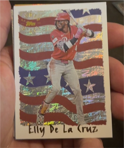 2025 Topps Archives Baseball #95C-18 Elly De La Cruz Cyber Stats — front