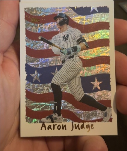 2025 Topps Archives #95C-1 Aaron Judge Cyberstats — front