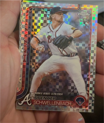 2025 Topps Chrome Update #USC132 Spencer Schwellenbach — front