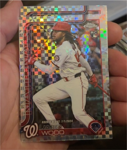 2025 Topps Chrome Update #USC95 James Wood — front