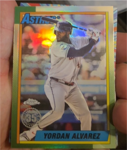 2025 Topps Chrome Update #90CU-7 Yordan Alvarez — front