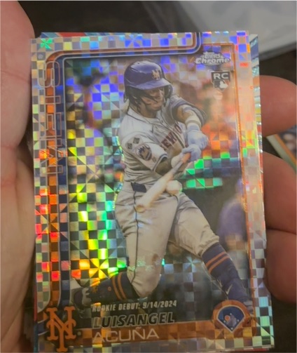 2025 Topps Chrome Update #USC53 Luisangel Acuna — front