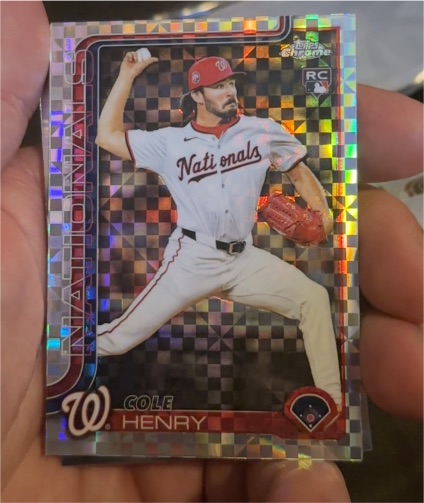 2025 Topps Chrome Update #USC72 Cole Henry — front