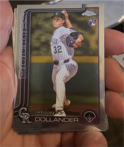 2025 Topps Chrome Update #US151 Chase Dollander RC — front