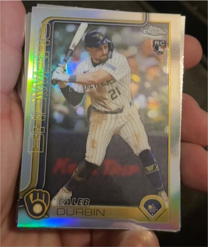 2025 Topps Chrome Update #USC82 Caleb Durbin — front