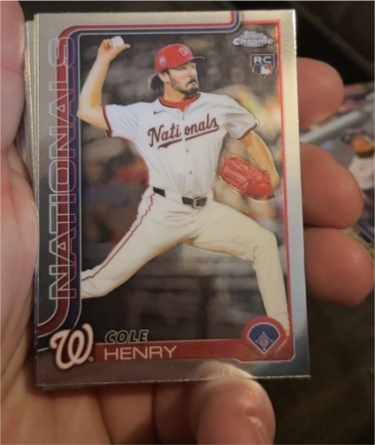 2025 Topps Chrome Update #USC72 Cole Henry — front