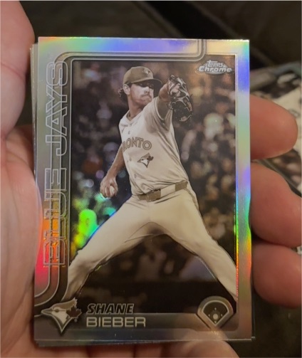 2025 Topps Chrome Update #USC52 Shane Bieber — front