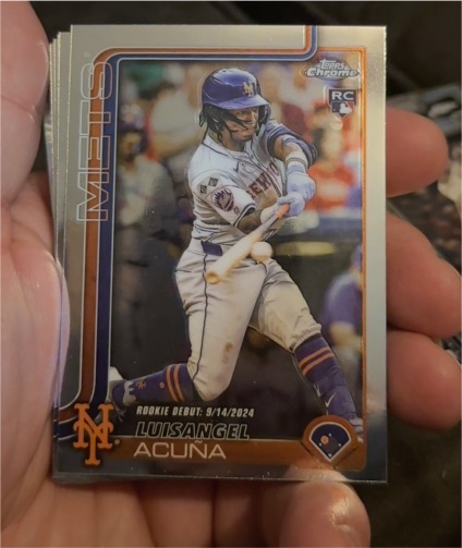 2025 Topps Chrome Update #USC53 Luisangel Acuna — front