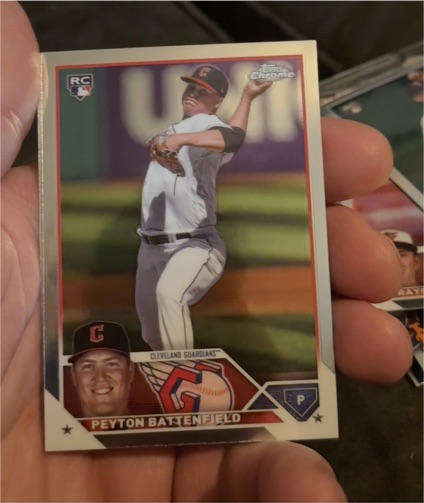2023 Topps Chrome Update #USC102 Peyton Battenfield — front