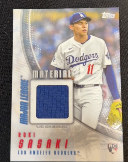 2025 Topps Update Major League Material #MMU-RS Roki Sasaki — front